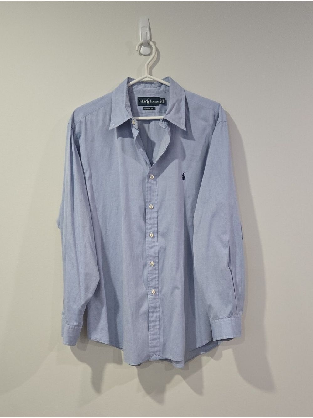 Ralph Lauren Men’s Light Blue Oxford Button-Down Shirt-Ralphcore